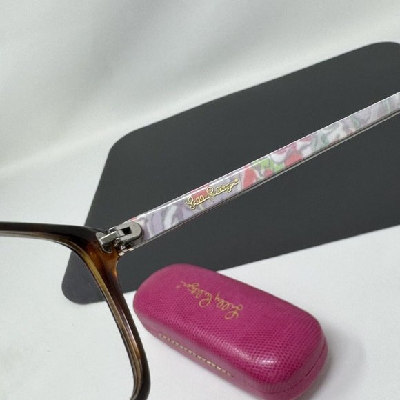 Lilly Pulitzer Delfina TO  tortoise Eyeglasses 51 [] 16 135 - Picture 5 of 16